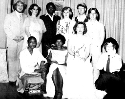 Cast of the Senior Play from the Yearbook